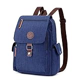 TOKSHOP Mochila Feminina Pequena de Lona Premium Resistente Bolsa de Ombro