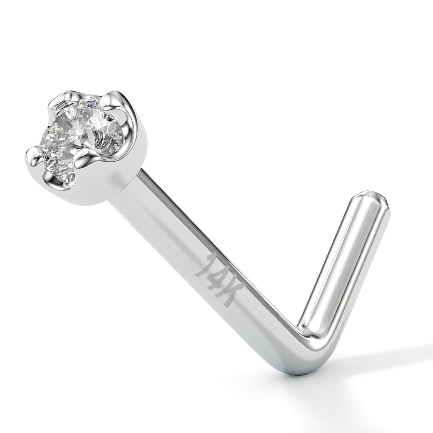Body Candy 14k Solid Gold Nose Ring Stud