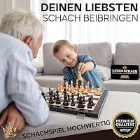 APEQi® Luxus Schach - extra großes Schachspiel Holz HOCHWERTIG [ 54x54cm ] – Ansicht 7