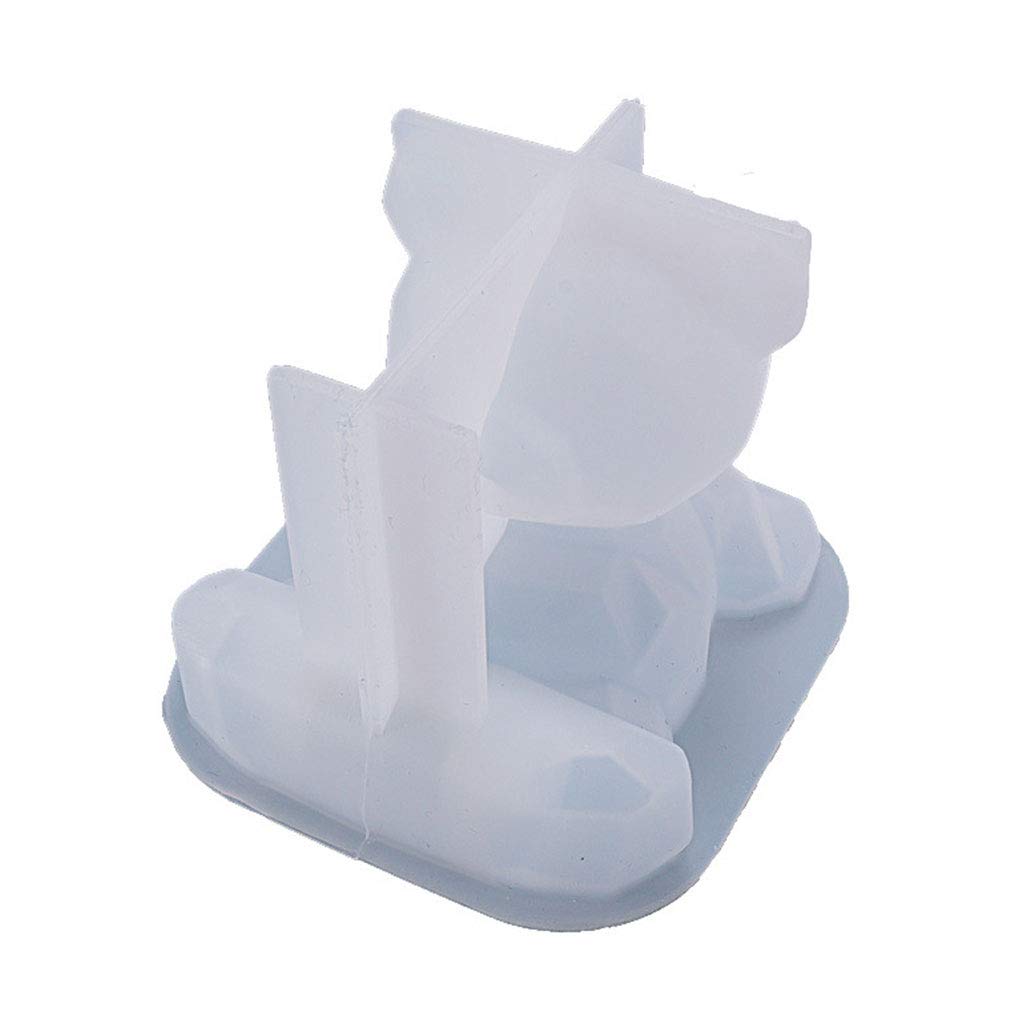 Buwei Faguo Diy Resin Crystal Epoxy Mold Cartoon 3D Bear Phone Holder Casting Silicone Mould