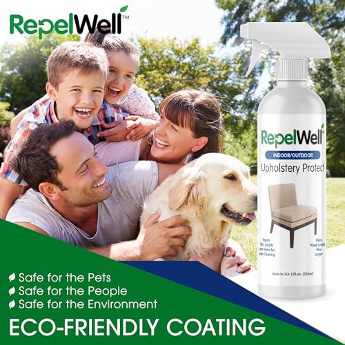 Repelwell UPLSTRY12-UPC Upholstery Protect Stain & Water Repellent Spray (12Oz) Eco-Friendly, Pet-Safe Spray Keeps Your Fabric thumb #1