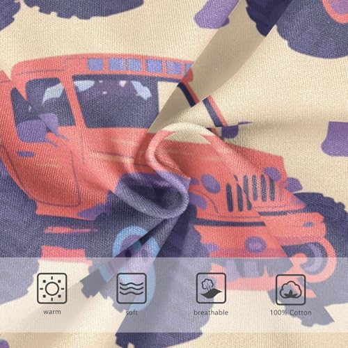 KLL Hand Drawn truck Car Pattern Cute Little Boys Comfort Briefs Cute Children Panties3