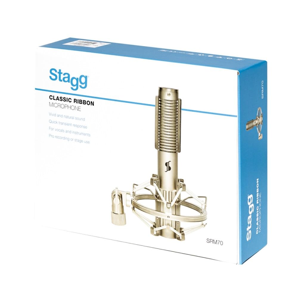 Stagg SRM70 Pro Ribbon Microphone - Vocale e Strumentale