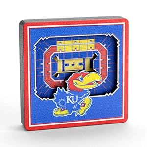 YouTheFan NCAA Kansas Jayhawks 3D StadiumView Magnets – Allen Fieldhouse