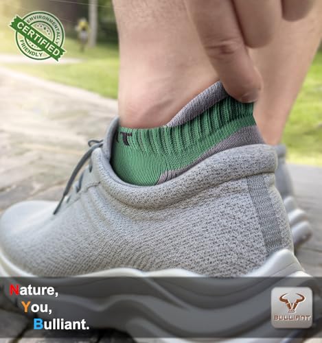 Image of BULLIANT Socks For Women 6Pairs-Womens Athletic Ankle Socks No Show Cushioned for Walking Running-Compression Arch Support