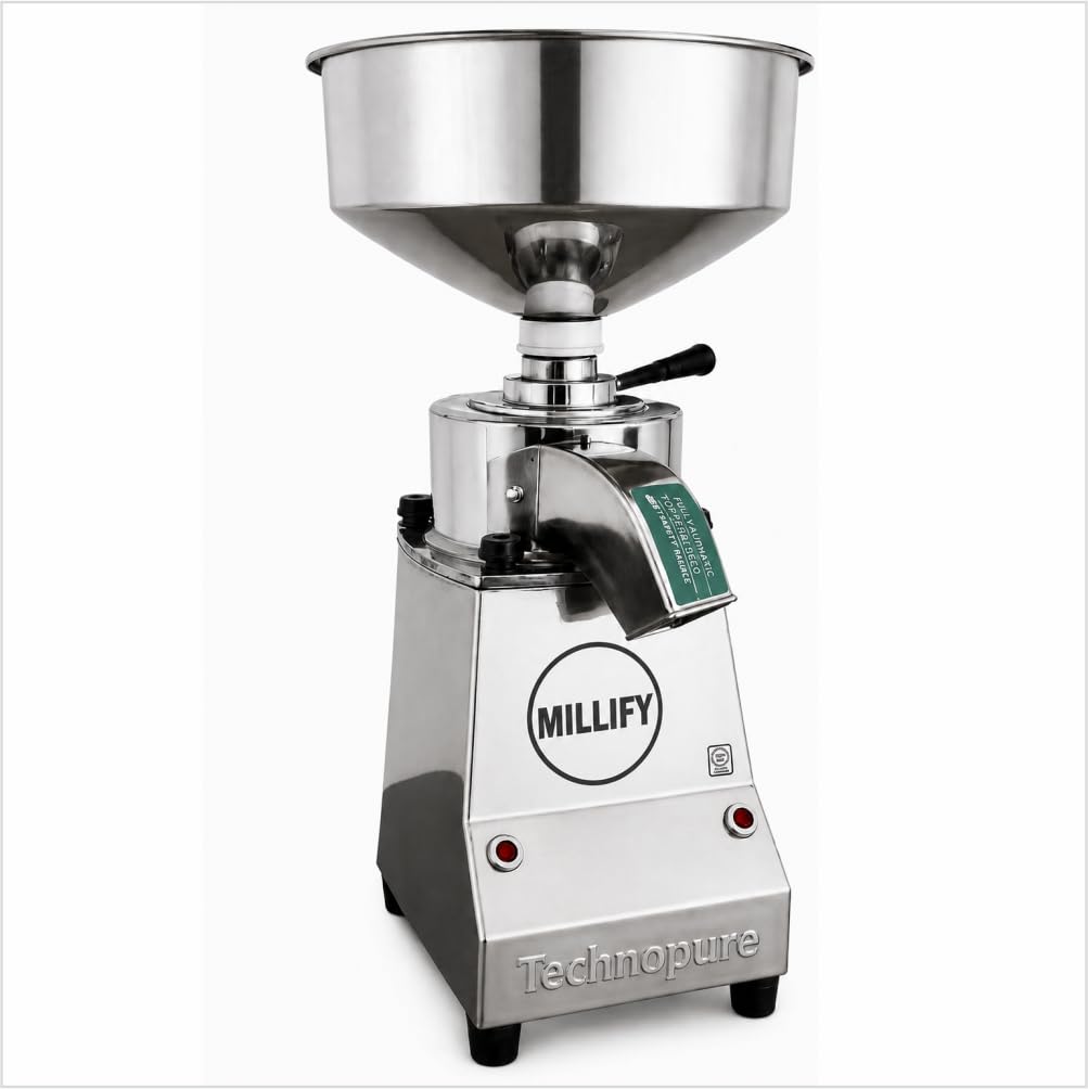 MILLIFY by TechnoPure 500W Multi Grain Mill | Mini Atta Chakki for Home, Stone Based Domestic Flour Mill, Gharghanti, Gharelu Atta Chakki, 5-10 Kg/Hour, Heavy Duty Motor-image-12