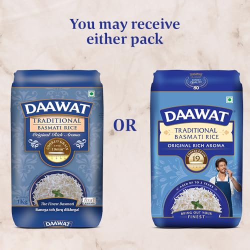 Image of Daawat Traditional Basmati Rice 1Kg| Premuim Aromatic Rice| Aged Upto 2 Years