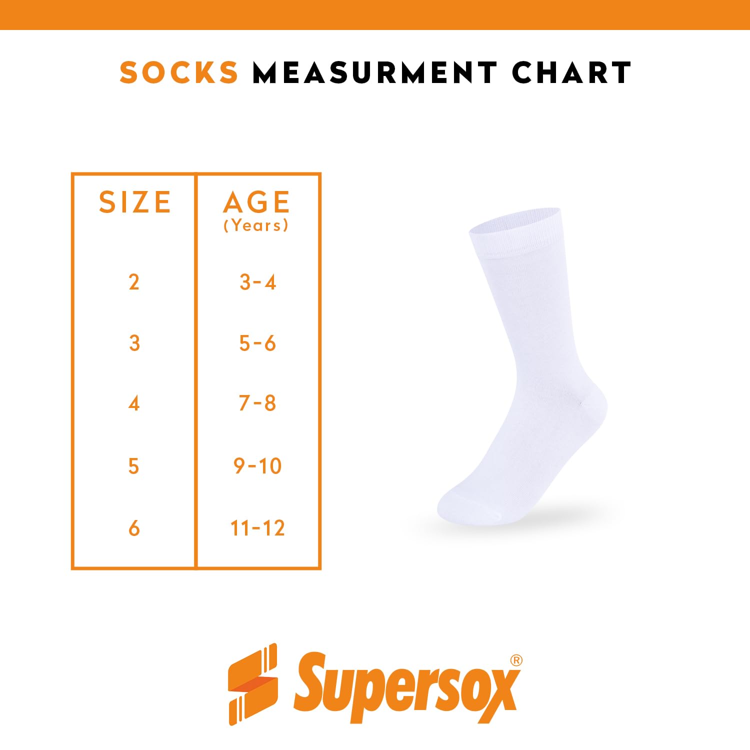 Supersox Regular Length School Uniform Socks for Kids | Breathable Cotton | Anti-Odour & Moisture Absorbent | Durable Welt for All-Day Comfort | White | 7 to 8 Years | Pack of 5 4