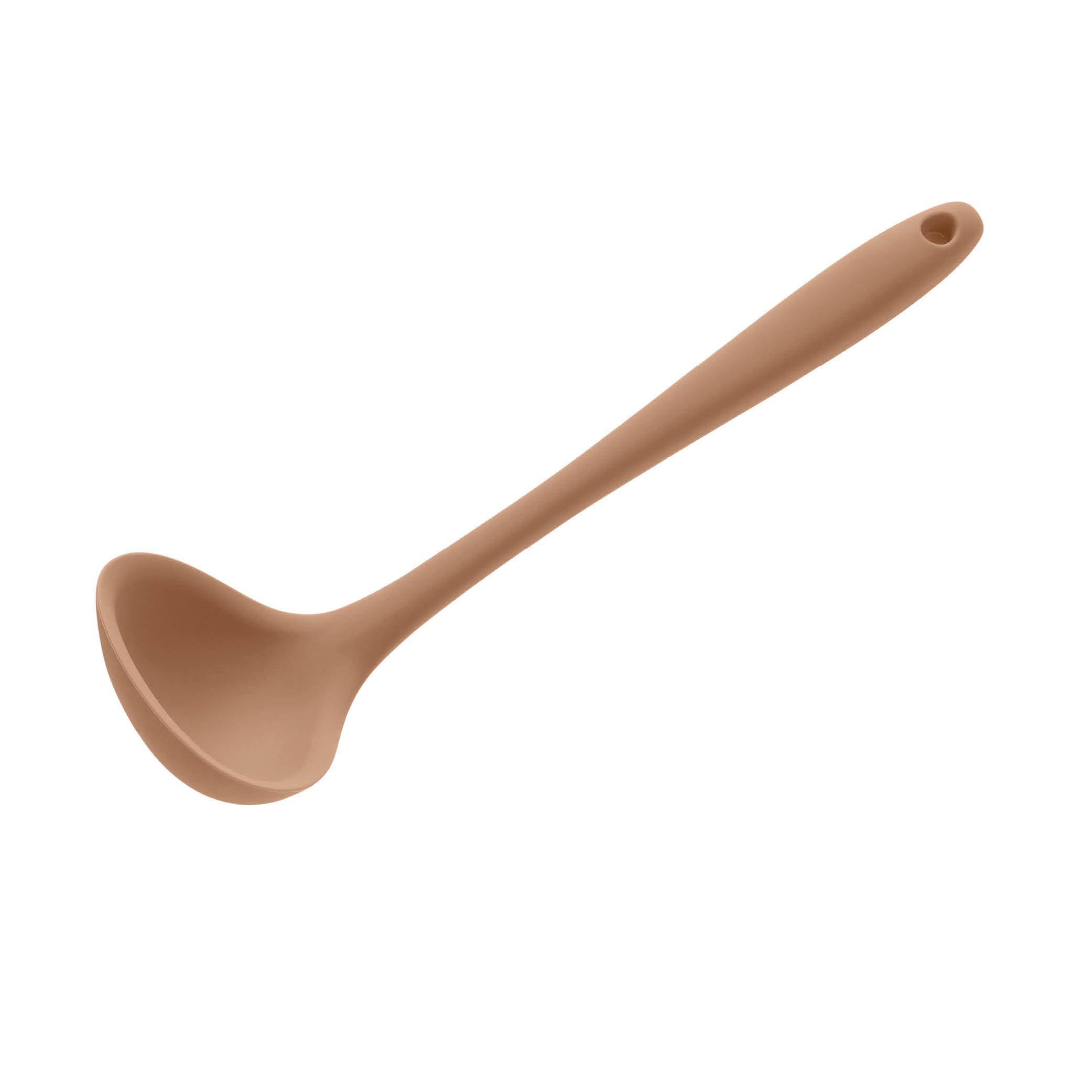 Wiltshire Mini Silicone Ladle, Cooking & Soup Serving Spoon, Heat-Resistant Utensil, Non-Stick, Non-Scratch, Mocha, 21x6.3x5cm