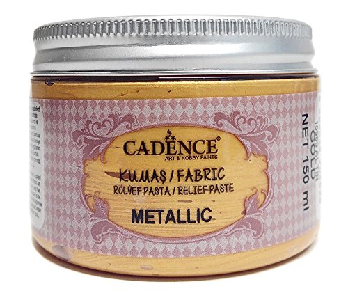 Cadence Pasta de Relieve Textil Metallic Oro 150ml Ref. 15903