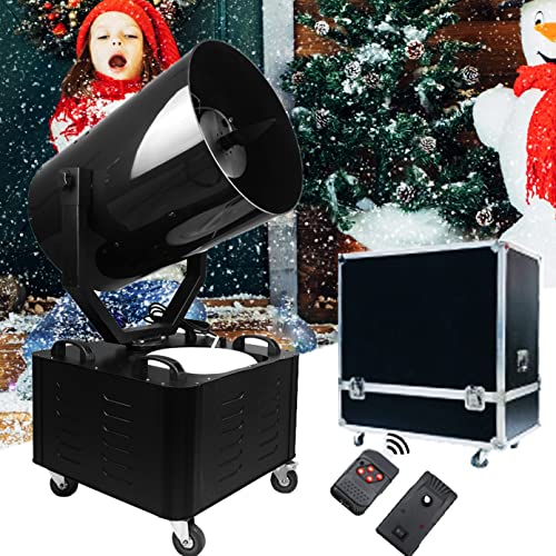 Máquina de nieve comercial de 3500 W, con cabeza giratoria de 360° y control remoto, para exteriores y eventos navideños miniatura 1