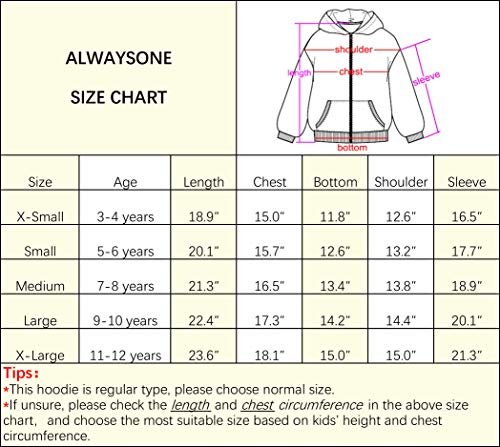 Alwaysone Kids Soft Fleece Casual Sweatshirt Zip Up Hooded Sports Jacket With Pocket Boys Girls Athletic Hoodie 3-12 Years (Yellow-Xl) #TOP5