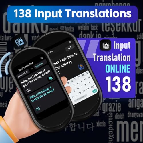 Image of AUSEK 4G SIM Travel Translation Device- AI Instant Translator | 138 Languages Support | Offline /Wifi /Photo Translation Options | Intelligent AI Assistant for Travel, Learning and Business