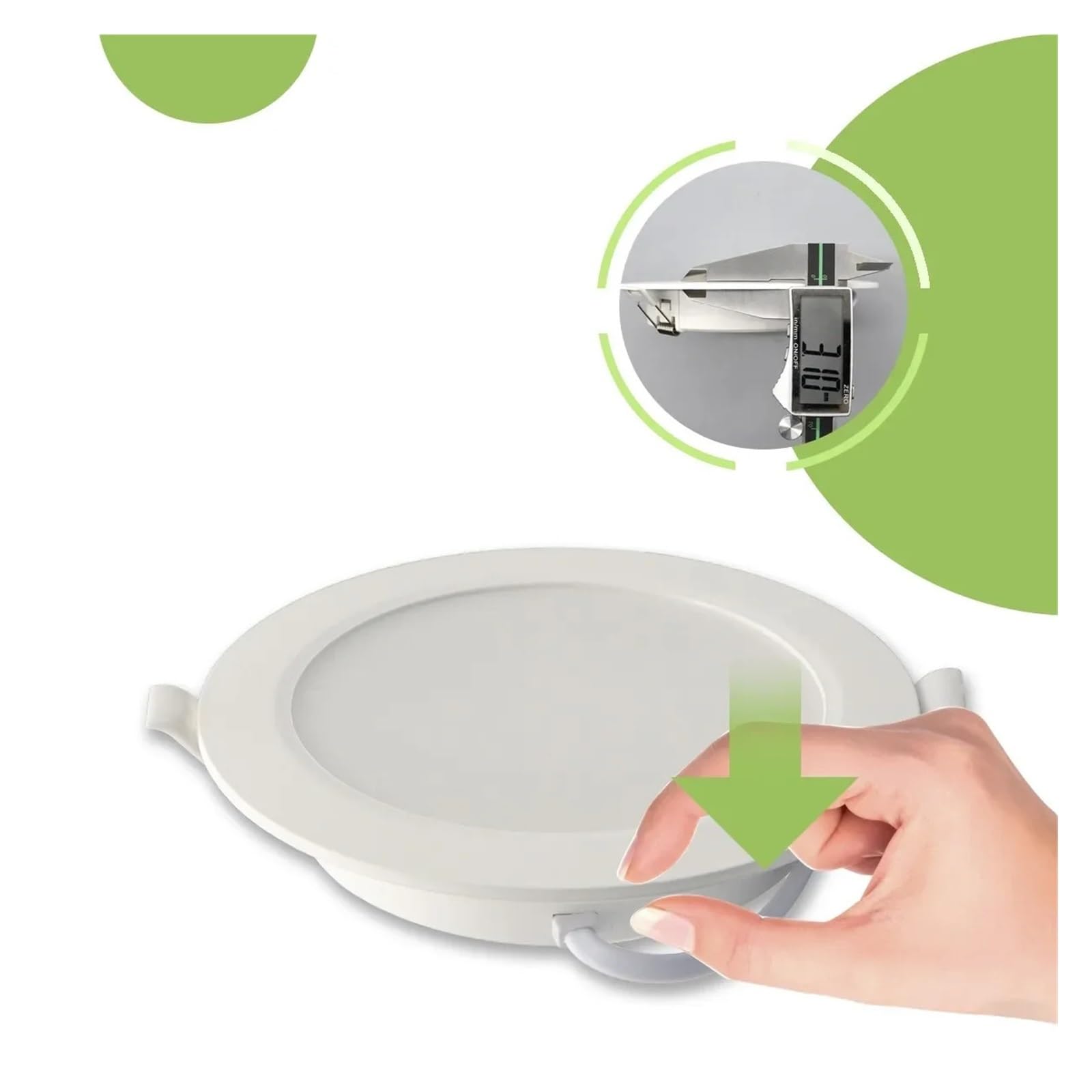 6 szt. Trójkolorowa oprawa LED typu Downlight AC 120 V 220 W-24 W Wpuszczana lampa sufitowa Zimne oświetlenie Reflektory