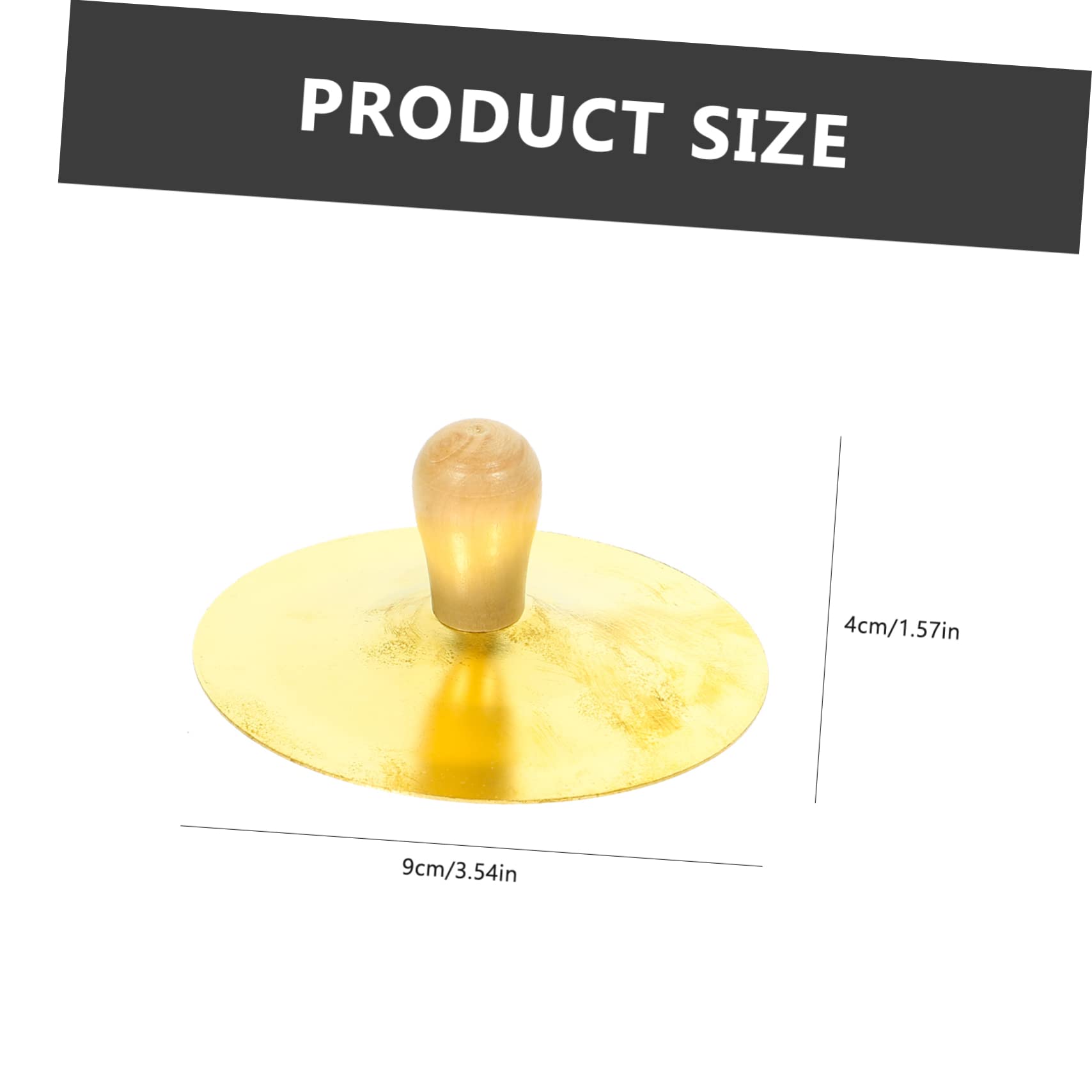 HANABASS 2pcs Small Finger Cymbals with Wooden Handles Copper Instruments for Rhythm and Melody Development Durable Music Tool for Dancers Craftsmanship