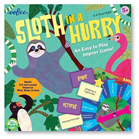 eeBoo Sloth in a Hurry Action Board Game Cover
