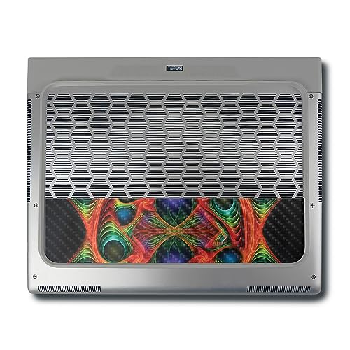 Image of MightySkins Carbon Fiber Skin Compatible With Alienware X16 R1 (2023) Full Wrap Kit - Fabric Fractal | Protective Durable Textured Carbon Fiber Finish | Easy To Apply & Change Styles | Made in the USA