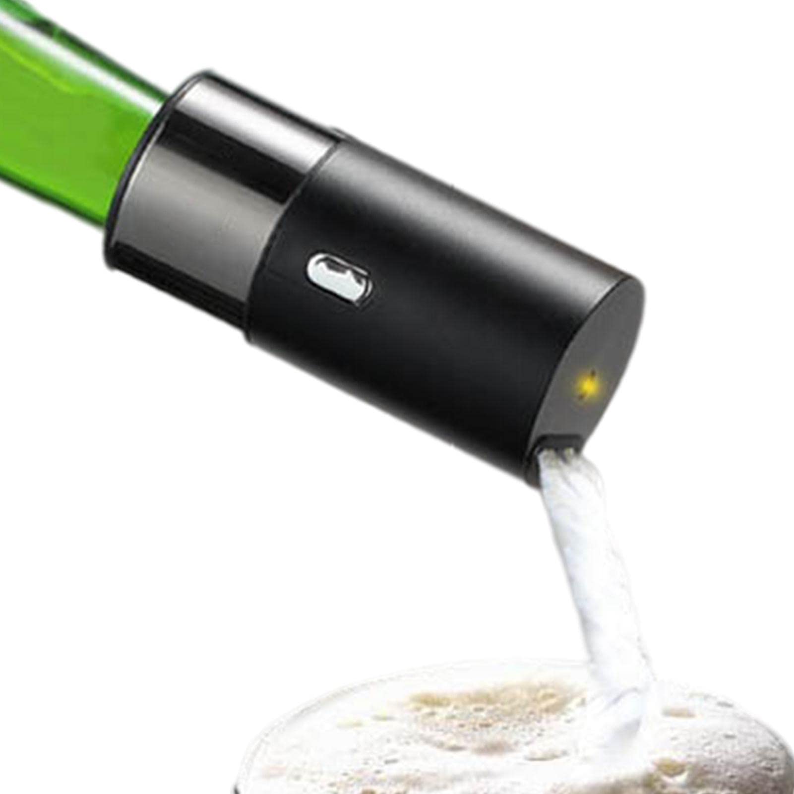 Espuma de cerveza embotellada | Verter de aireador de cerveza portátil | Aireador de cerveza de vibración ultrasónico Servidor de cerveza con pilas para bares de cerveza, fiestas Abbto