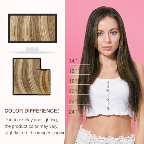 Image of GOO GOO Genius Weft Hair Extensions Human Hair Invisible Blend Flat Weft