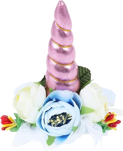 Miniatura 4 de 2 sombreros de unicornio para perro, sombrero de vacaciones, disfraz de unicornio para perro, accesorios de fotografía de mascotas, disfraz para