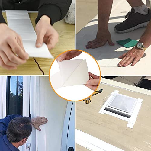 CircleRoad RV Roof Tape White, 4 Inch X 50 Feet RV Repair Sealant Tape, Stop Camper Roof Leaks, UV-Resistant, Weatherproof and Reliable for Camper, Trailer, Boat (4In-50FT) by CircleRoad - Image 6