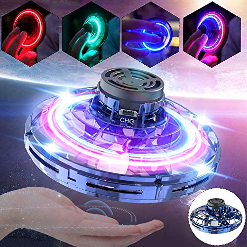 UFO Fingertip Upgrade Flying Spinner Decomprion Toy Para Adultos e Crianças (Azul)