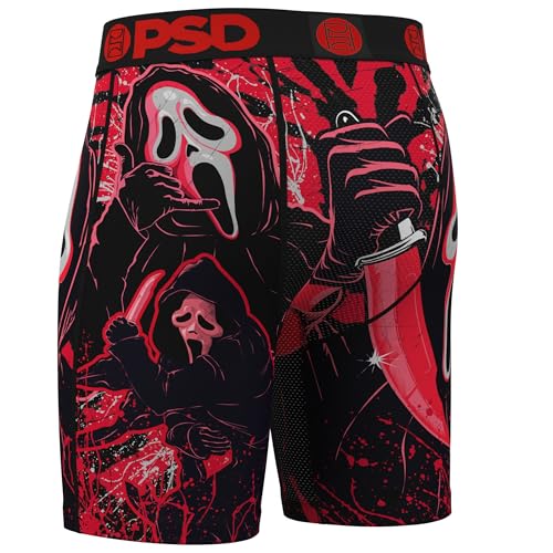 PSD Men's Horror & Halloween Boxer Briefs, Breathable Men's Underwear, Moisture-Wicking Fabric, Available in Packs & Singles3