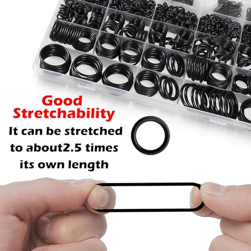Image of ZDBB 1010 Pcs Rubber O Rings Kit 22 Size Universal O-Ring Assortment Set for Automotive Faucet Pressure Washers Plumbing Sealing Repair,Air or Gas Connections,Resist Oil and Heat