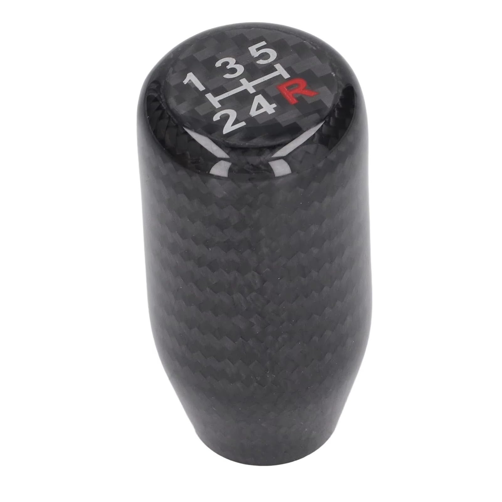 WYLWSHA Shift Gear Knob Cover for Mazda Carbon Fiber Gear Shift Knobs 5 Gears Replacement