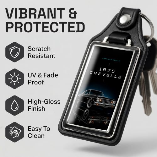 Image of Brotherhood Classic Car Key Chain for Chevelle - 1975 American Muscle Gift