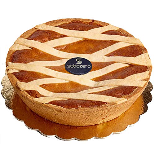 Pastiera di Grano Napoletana | Pasticceria Sottozero | Altissima Qualità Artigianale | Dolce Tipico Partenopeo | 1,5 Kg | Idea Regalo