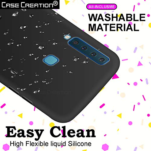 Image of Case Creation Luxurious OG Series for Samsung Galaxy A9 (2018) Case Cover,Anti-Dirty Slim Case Frosted Matte Cute Candy TPU Raised Bezel (Splash of Color) Back Cover for Samsung A9 2018 -Black