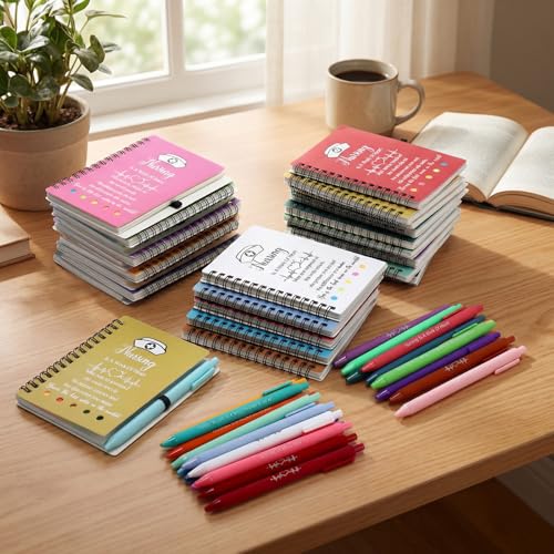 Carnet à spirale avec note adhésive et stylo pour médecin