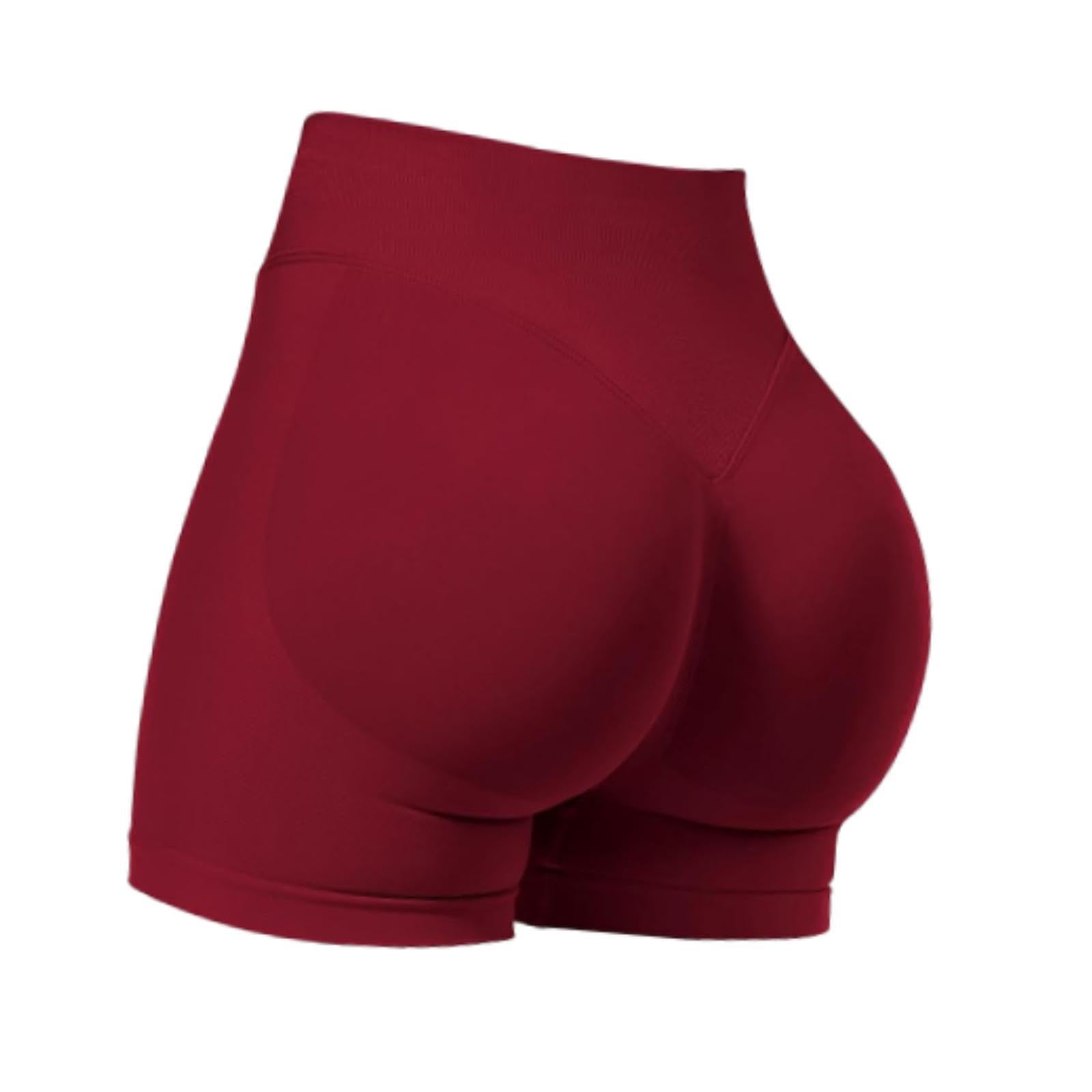Yoga Shorts High Waisted Soft Workout Gym Shorts for Running XL Wine Red|1 High Waisted Yoga Shorts|Shorts| Womens Clothing |Clothing, Shoes & Accessories-image-31