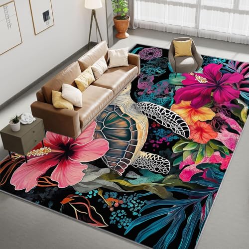 Tapis de bébé rampant doux et lavable pour sécuriser le salon - 5