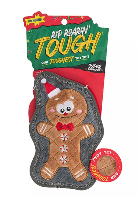Pet Supplies : Joyhound Christmas Dog Toy Rip Roarin' Tough Plush