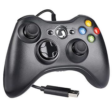 Controlador para Xbox 360, WeiCheng gamepads USB jogo joysticks com fio controlador de jogos para PC laptop/Windows 7 8 10/Xbox 360/Xbox 360 Slim