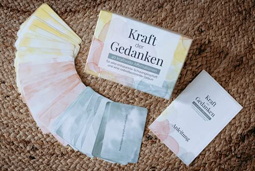 Kraft der Gedanken – Schwangerschaft Affirmationen Kartenset (40 Karten) | Mentale...