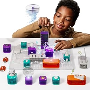 Science Can Kit de Motor de Circuito Eléctrico con 80 Experimentos, Kit de Circuito Eléctrico de Física Stem, Kits de Aprendizaje Educativo y Experimentos Científicos para Niños 8-14 Años