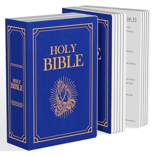 Katatdes Holy Bible Pillow Bible Pillow Book Plush That Opens Home Aesthetic Room Decorative Soft Stuffed Pillows Christmas Cartoon Throw Pillows (Blue)