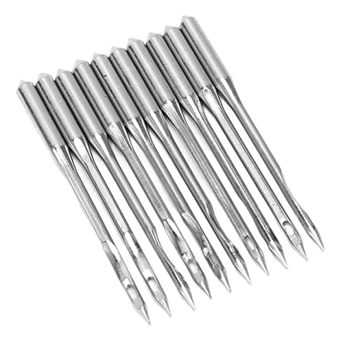 Alomejor Agujas para Máquinas de Coser Acero Resistente Rendimiento Superior para la Serie GK27 Combo de 10 Piezas para Proyectos de Costura (GK27*250)