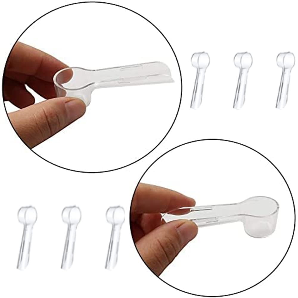 FZLANQ 24Pcs Toothbrush Head Dust Caps Transparent Toothbrush Head Covers Electric Toothbrush Head Covers for Protecting The Cleanliness of The Toothbrush Head - Image 3