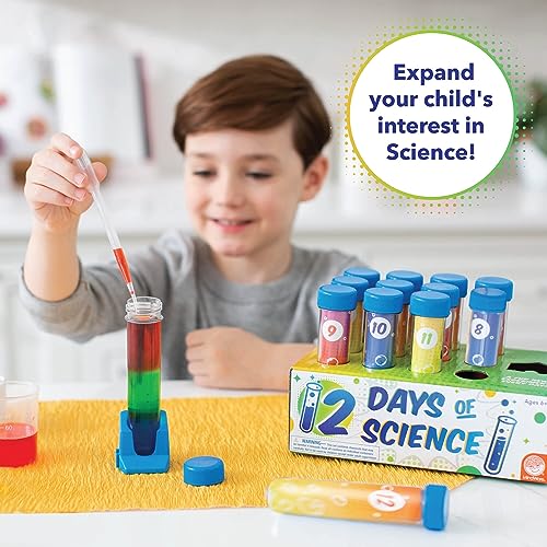 MindWare 12 Days of Science Advent Calendar Kids Science Kit with 12 Test Tube Experiments Ages 6+