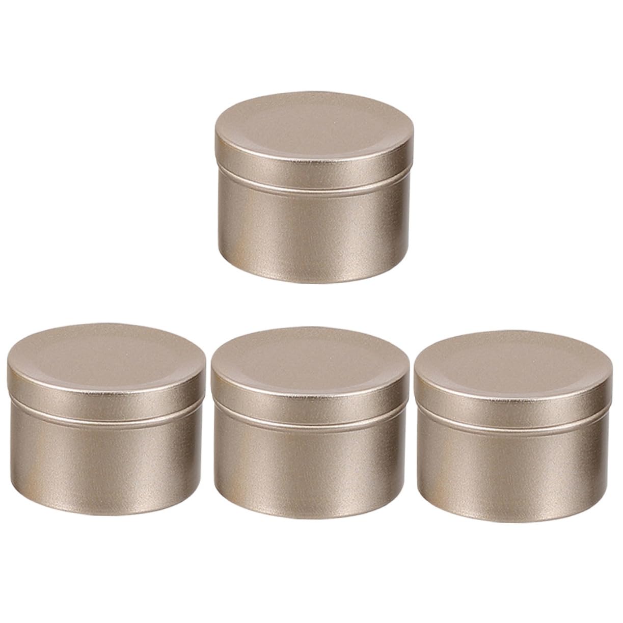 VILLFUL 4pcs Candle Containers for DIY Candles Frosted Aroma Tins Versatile Storage for Spices Ointments