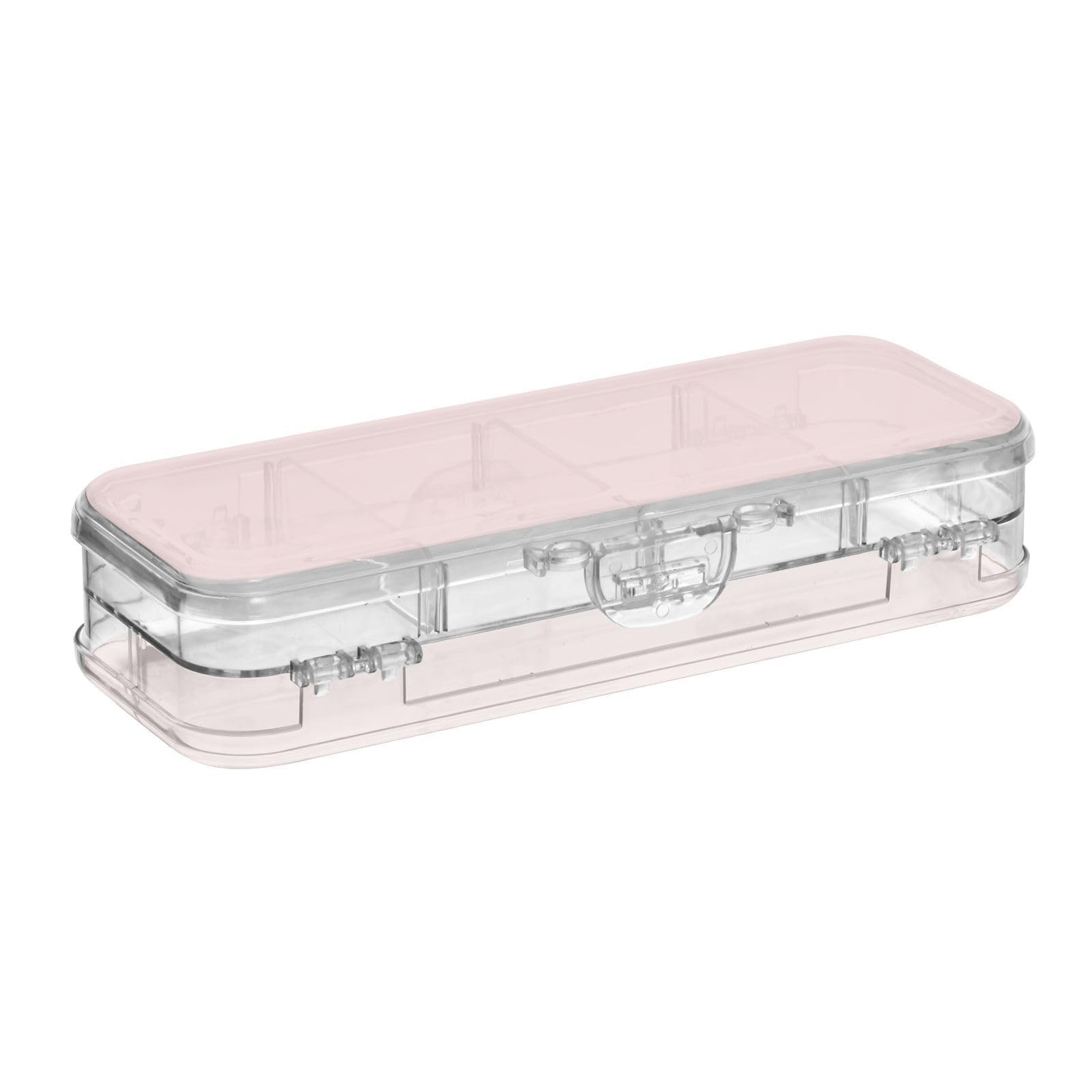 ODAWA Adjustable Small Pencil Storage Box Sand Beige Marker Case for Kids 8.3" L x 3" W x 1.9" H — image 1