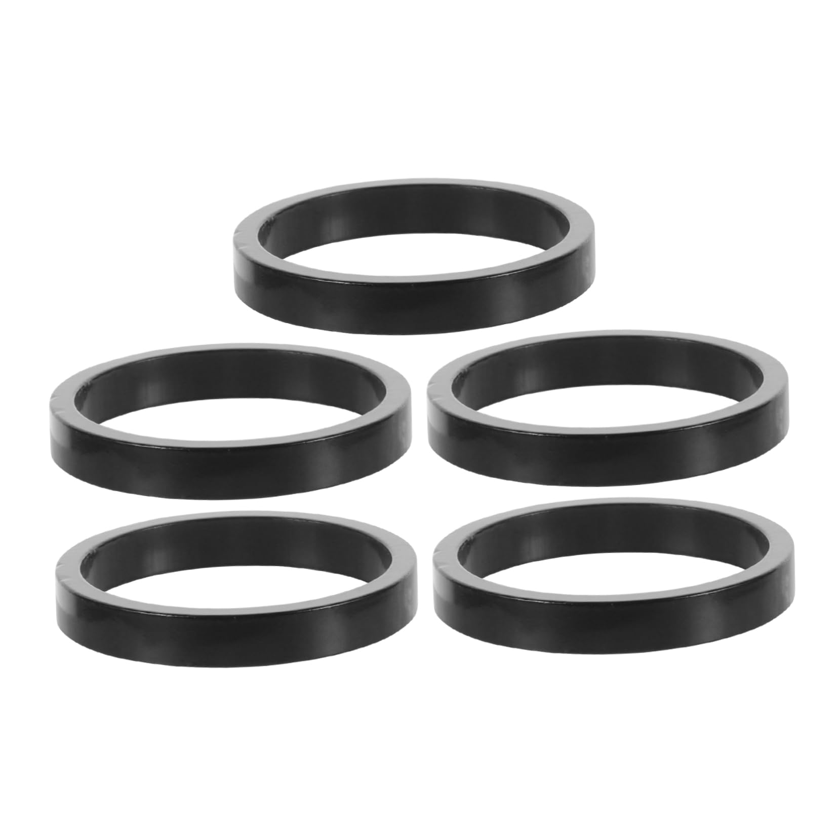 Milisten Threadless Aluminum Alloy Bike Headset Spacer 5mm Thick Stem Spacer for Mountain Bikes