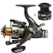 Goture Spinning Fishing Reel 9+1BB 5.1:1 Dual Brake Feeder for Anglers - Carp Reel with Rear Drag Freshwater or Saltwater - Up to 13LB Max Drag