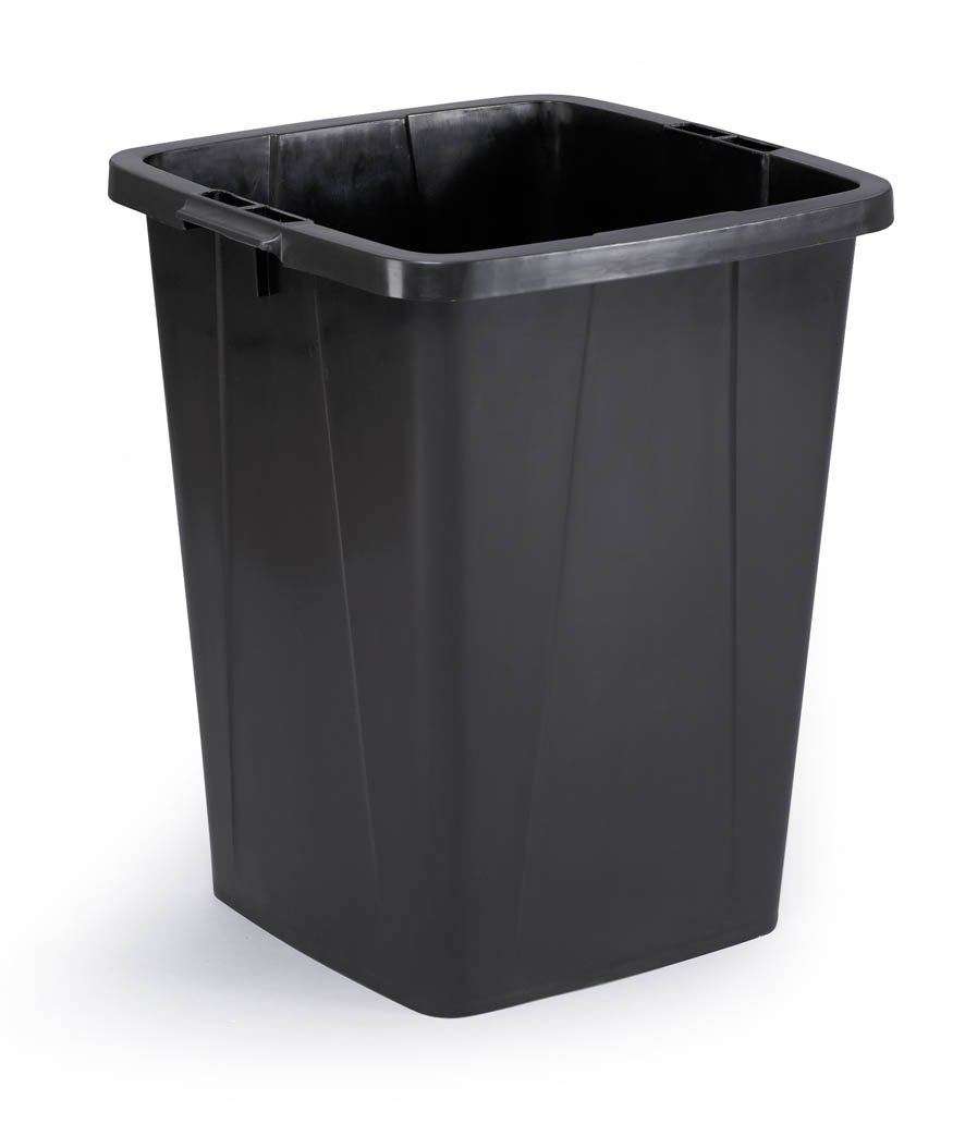 Durable Durabin Abfalleimer / Wertstofftonne 90 Liter, mit Tragegriffen, schwarz, 1800474221