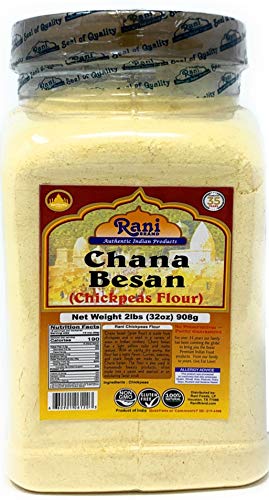 Rani Chana Besan - Chickpeas Flour, Gram (Pet Jar) 2lb (32oz) ~ All