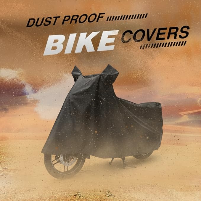 Image of DRAKOWISH Waterproof Scooty Cover for Tvs Pep Plus All Weather Protection from Rain, Dust, UV Rays & Scratches with Mirror Pockets & Buckle Belt